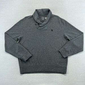 Polo Ralph Lauren Sweater Medium Men's Cowl Shawl Neck Small Pony Casual